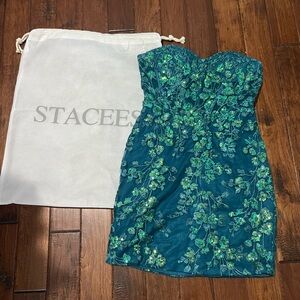 Floral Strapless Dress